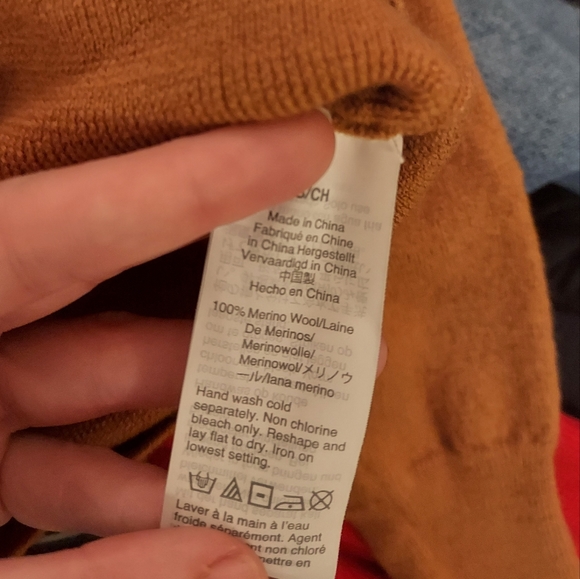 Madewell Colorblock Polo Sweater- 100% Merino Wool! - Picture 7 of 8